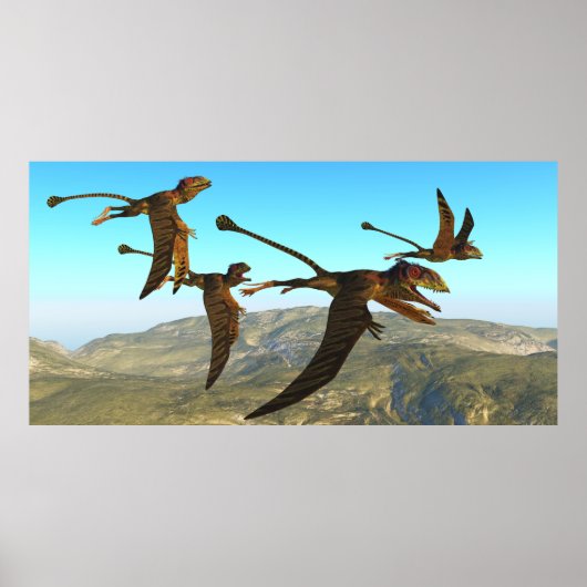 Peteinosaurus Reptile Flight Poster (Vorne)