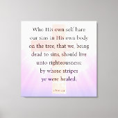 Peter 2:24 leinwanddruck (Vorderseite)