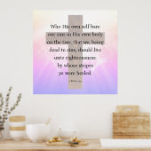 Peter 2:24 poster (Küche)