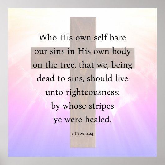 Peter 2:24 poster (Vorne)