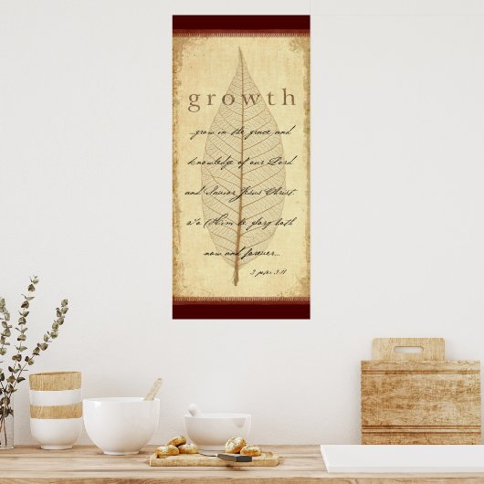 Peter 3:18 poster (Küche)