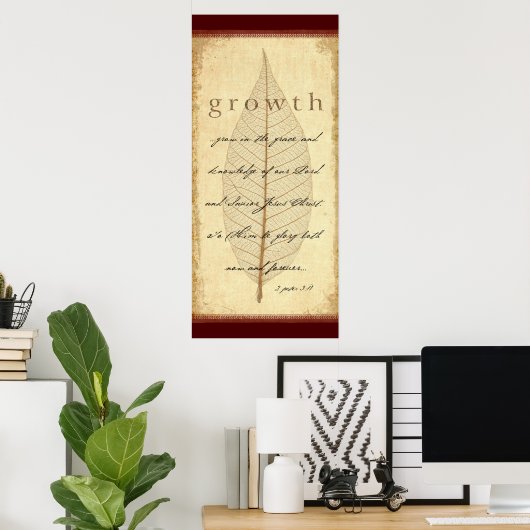 Peter 3:18 poster (Heimbüro)