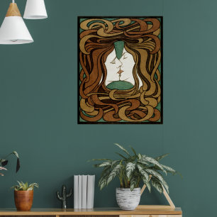 Peter Behrens "Der Kuss" Art Nouveau Poster