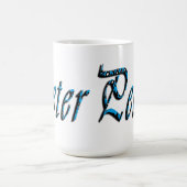 "Peter" Blaue Zahlen Peter Name, Kaffeetasse (Mittel)