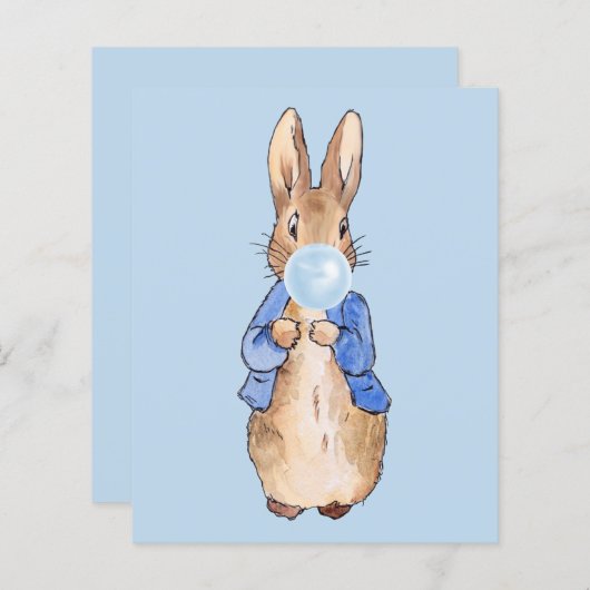 Peter Blows a Blue Bubble Kaugummi (Vorne/Hinten)