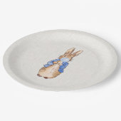 Peter Blows blauer Blasen-Kaugummi Pappteller (Schrägansicht)