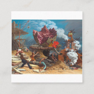 Peter Blume - Der Felsen Quadratische Visitenkarte
