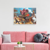 Peter Blume - The Rock Leinwanddruck (Insitu (Wohnzimmer))