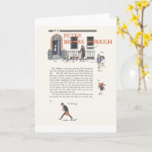 Peter-Brüche durch, Vintages Bild Peter Pan Karte (Gelbe Blume)