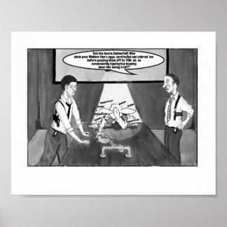 Peter Cotton Schwanz in Handschellen, Graustufen 8 Poster