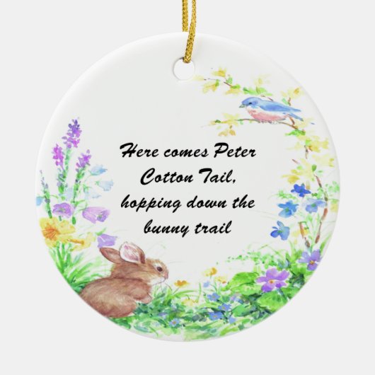 Peter Cotton Schwanz - Keramik Ornament (Vorne)