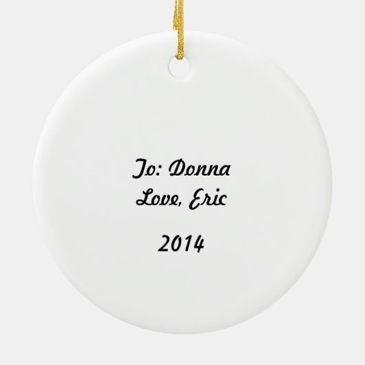 Peter Cotton Schwanz - Keramik Ornament (Hinten)