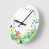 Peter Cotton Schwanz - Runde Wanduhr (Winkel)