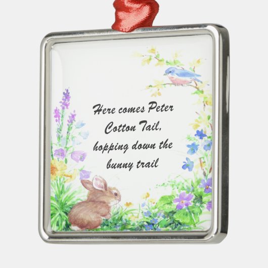 Peter Cotton Schwanz - Silbernes Ornament (Links)