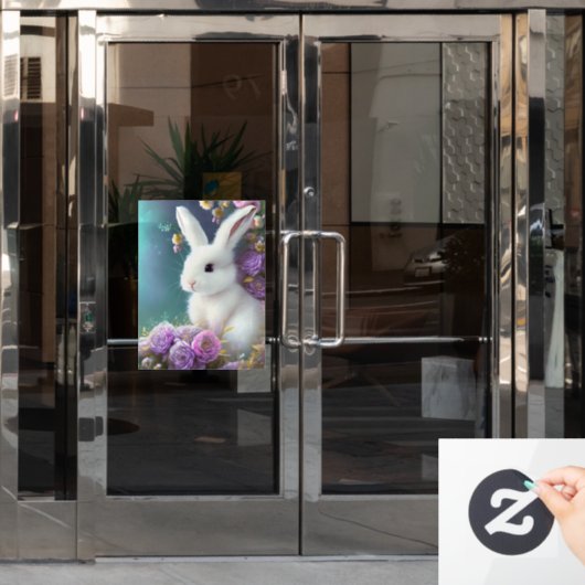 Peter Cottontail Fensteraufkleber (Büro Tür)