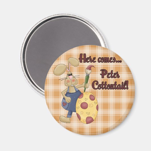 Peter Cottontail Magnet (Vorderseite/Rückseite)
