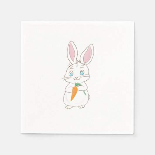 Peter Cottontail  Serviette (Vorderseite)