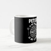 Peter darts fan personalized name shirt kaffeetasse (Vorderseite Links)