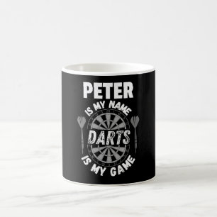 Peter darts fan personalized name shirt kaffeetasse