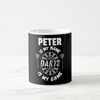 Peter darts fan personalized name shirt kaffeetasse