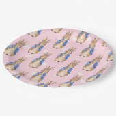 Peter das Herzmuster des Kaninchens Pappteller (Schrägansicht)