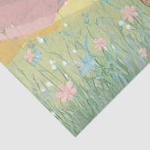 Peter das Kaninchen auf einem Feld von Wildblumen Seidenpapier (Detail)