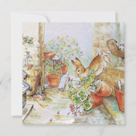 Peter das Kaninchen, das in Gartenschuppen stürzt Karte