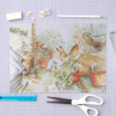 Peter das Kaninchen, das in Gartenschuppen stürzt Seidenpapier (Handwerk)