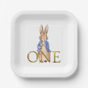 Peter das Kaninchen Erster Geburtstag 1 Pappteller