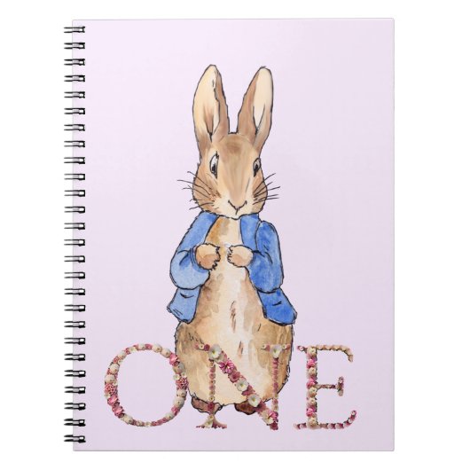 Peter das Kaninchen Erster Geburtstag Notizblock (Vorderseite)