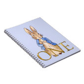 Peter das Kaninchen Erster Geburtstag Notizblock (Rechte Seite)