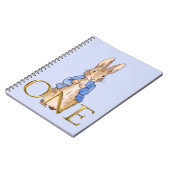 Peter das Kaninchen Erster Geburtstag Notizblock (Linke Seite)