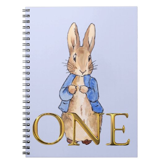 Peter das Kaninchen Erster Geburtstag Notizblock (Vorderseite)