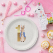 Peter das Kaninchen Erster Geburtstag Pappteller (Party)