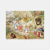 Peter das Kaninchen Fleecedecke (Vorderseite (Horizontal))