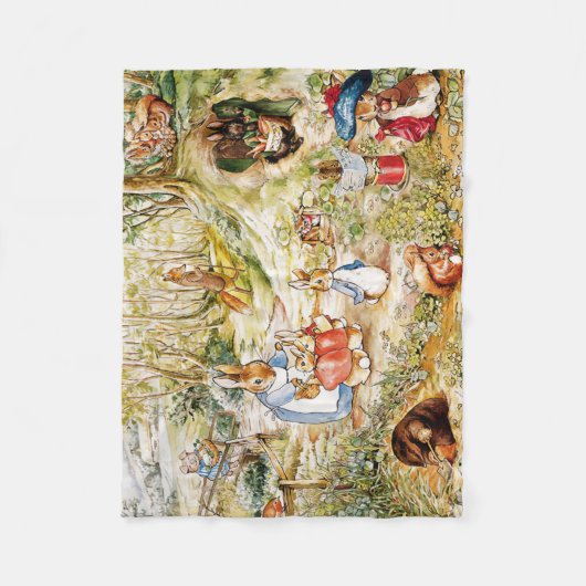 Peter das Kaninchen Fleecedecke (Vorderseite)