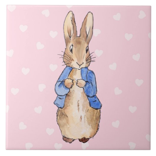 Peter das Kaninchen Fliese (Vorderseite)