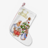 Peter das Kaninchen Frohe Weihnachtsbaum Kleiner Weihnachtsstrumpf (Vorderansicht (hängend))