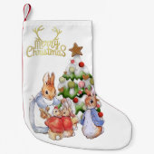 Peter das Kaninchen Frohe Weihnachtsbaum Kleiner Weihnachtsstrumpf (Vorderseite)