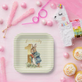 Peter das Kaninchen Gemüse pflücken ersten Geburts Pappteller (Party)