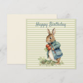 Peter das Kaninchen Gemüse pflücken Happy Birthday (Vorne/Hinten)