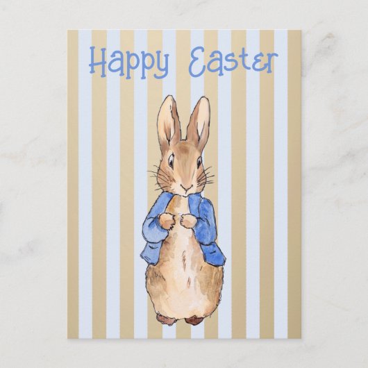 Peter das Kaninchen Gruß Ostern Feiertagspostkarte (Vorderseite)