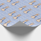 Peter das Kaninchen Gruß Ostern Geschenkpapier (Ecke)
