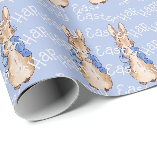 Peter das Kaninchen Gruß Ostern Geschenkpapier (Rolleneckpunkt)