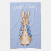 Peter das Kaninchen Gruß Ostern Geschirrtuch (Vertikal)