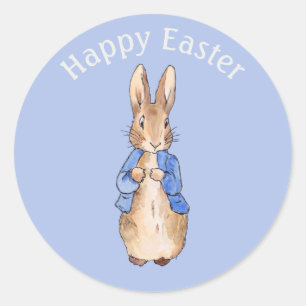 Peter das Kaninchen Gruß Ostern Runder Aufkleber