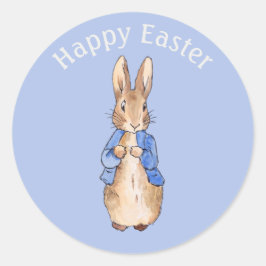 Peter das Kaninchen Gruß Ostern Runder Aufkleber