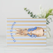 Peter das Kaninchen Happy Oaster Feiertagskarte (Stehend Vorderseite)