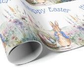 Peter das Kaninchen Happy Oaster Geschenkpapier (Rolleneckpunkt)