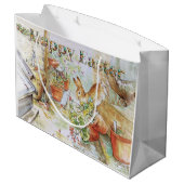 Peter das Kaninchen Happy Oaster Große Geschenktüte (Rückseite Schrägansicht)